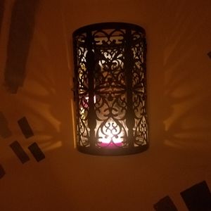 2 At Home America bronze mirrored candle holder